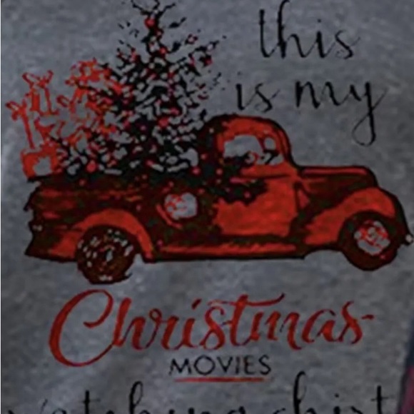 NWT Women's T-shirt  Christmas Letter Print  Round Neck Below $35 Retail - Picture 2 of 10